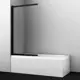 Ширма на ванну Wasserkraft Dill 61S 61S02-100WS 100x140 см профиль черный