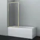 Ширма на ванну Wasserkraft Abens 20W01-80BG 80x160 см профиль золотистый