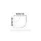 Душевая кабина River Desna 90/44 MT 1/4 круга высокий поддон 90x90 см