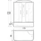 Душевая кабина River Wisla 170/80 МТ прямоугольный высокий поддон 170x80 см