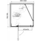 Душевой уголок Cezares Slider 421886 прямоугольный 100x79.5см черный профиль эффект стекла прозрачный