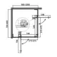 Душевой уголок Cezares Slider 489671 прямоугольный 100x80см черный профиль эффект стекла тонированный