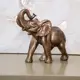 Статуэтка из мрамора Bogacho Слон бронзовый