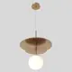 Светильник подвесной Crystal lux Uva Cu_3282_201.2 1 лампа 2 м² цвет латунь