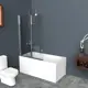 Ширма на ванну BelBagno Uno 120x150 см распашная