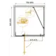 Душевой уголок Cezares SLIDER-AH-1-90-70/80-BR-NERO прямой 70x90см черный профиль эффект стекла тонированный