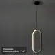 Люстра подвесная светодиодная Руна КС00013 4 м² регулируемый белый свет цвет черный