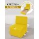 Кресло-кровать Brendoss 505 66x89x65 см велюр цвет жёлтый/золотой