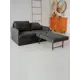 Диван Brendoss 800 151x82x57 см велюр цвет графит