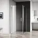 Душевой уголок Belbagno Marmi 222587 прямоугольный 90x100см серебристый блеск профиль эффект стекла прозрачный