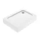 Поддон Melodia della vita Cube акриловый 120x80x15 низкий прямоугольный цвет белый, слив 90 мм