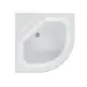 Поддон Melodia della vita Round Plus акриловый 80x80x35.5 высокий 1/4 круга цвет белый, слив 50 мм