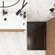 Поддон Melodia della vita Square акриловый 120x80x13 низкий прямоугольный цвет чёрный, слив 90 мм