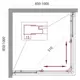 Душевой уголок Belbagno Unique 307932 квадратный 100x100см серебристый блеск профиль эффект стекла матовый