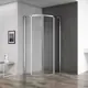 Душевой уголок Belbagno Acqua 222560 1/4 круга 100х100см серебристый блеск профиль эффект стекла прозрачный