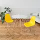 Комплект кухонных стульев 2 шт Derstuhl Chrom 45x82x45 см полипропилен цвет лимон