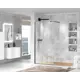 Душевая перегородка Cezares 215087 130х195см черный профиль