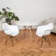 Комплект кухонных стульев 2 шт Derstuhl 330 black 43x82x60 см полипропилен цвет белый