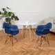 Комплект кухонных стульев 2 шт Derstuhl 330 black 43x82x60 см полипропилен цвет темно-синий