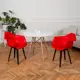 Комплект кухонных стульев 2 шт Derstuhl 330 plast 43x82x60 см полипропилен цвет красный