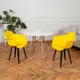 Комплект кухонных стульев 2 шт Derstuhl 330 plast 43x82x60 см полипропилен цвет лимон