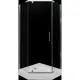 Душевой уголок Triton Дека 531213 пятиугольный 100x100см серебристый блеск профиль эффект стекла прозрачный