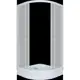 Душевой уголок Triton Ультра 568209 1/4 круга 80x80см белый профиль эффект стекла прозрачный