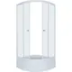 Душевой уголок Triton Ультра 581290 1/4 круга 100х100см белый профиль эффект стекла прозрачный
