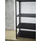 Стеллаж металлический Blacksteelone 6 полок 600x2000x25 см нагрузка до 100 кг металл цвет черный