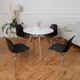Стул кухонный Derstuhl Elegant chrom комплект 4 шт 45x82x46 см полипропилен цвет черный