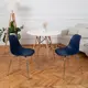 Стул кухонный Derstuhl Elegant chrom комплект 2 шт 45x82x46 см полипропилен цвет темно-синий