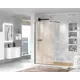 Душевая перегородка Cezares 147733 110х195см черный профиль