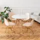 Комплект кухонных стульев 4 шт Derstuhl Gold 45x82x45 см полипропилен цвет бежевый