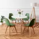 Комплект кухонных стульев 4 шт Derstuhl Grand wood 45x81x45 см полипропилен цвет темно-зеленый