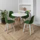 Стул Derstuhl Plast white DSL044.116.4 45x82x46 см полипропилен цвет темно-зеленый