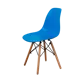 Стул кухонный Derstuhl Wood комплект 4 шт 45x82x46 см полипропилен цвет синий