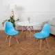Стул кухонный Derstuhl Wood комплект 2 шт 45x82x46 см полипропилен цвет голубой