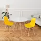 Комплект кухонных стульев 2 шт Derstuhl Wood 45x82x45 см полипропилен цвет лимон