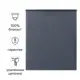 Штора рулонная блэкаут Kreaforta Karelia 40x160 см синяя
