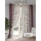 Комплект штор на шторной ленте At Home Монрекис 150x250 см цвет бордовый/розовый/фиолетовый