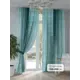 Комплект штор на шторной ленте At Home Натмикорс 150x250 см цвет бирюзовый