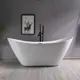 Отдельностоящая ванна Ceruttispa NEMI 180 10201 акриловая со сливом-переливом 180x75x67см