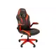 Игровое кресло Тайпит Фебрис 70x115.5x70 см эко кожа цвет красный, черный