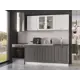 Кухонный гарнитур Эра Хозяюшка 175553 180x207x60 см ЛДСП цвет белый, коричневый