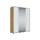 Шкаф распашной Sv-мебель 168846 180.1x220x56.1 см ЛДСП цвет дуб золотой/белый матовый