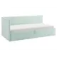 Кровать Правила мебели 186445 212x78x101.5 см ЛДСП цвет мята/велюр