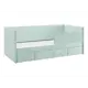 Кровать Mebelson 186550 212x78x101.5 см ЛДСП цвет мята, велюр