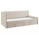 Кровать Mebelson 186436 212x78x101.5 см ЛДСП цвет капучино, велюр