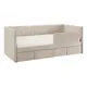 Кровать Mebelson 186542 212x78x101.5 см ЛДСП цвет капучино, велюр