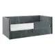 Кровать Mebelson 186540 212x78x101.5 см ЛДСП цвет графит, велюр